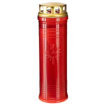 Prodotto Luci per tomba rosse Ø7,5cm H24,5cm 1 pezzo