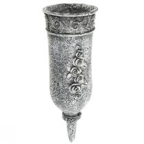 Ornamenti funebri fiori funebri, vaso tombale con picchetto L19cm