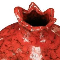 Prodotto Vaso decorativo melograno in ceramica rosso marrone Ø10,5cm H12cm