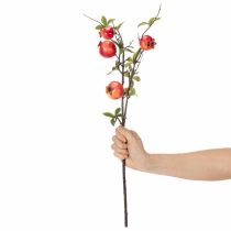 Prodotto Ramo artificiale di melograno, ideale come decorazione da tavola con frutti, 68 cm.