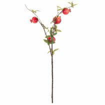 Prodotto Ramo artificiale di melograno, ideale come decorazione da tavola con frutti, 68 cm.