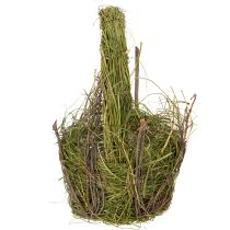 Prodotto Cestino pasquale, design naturale, cestino a mano per la decorazione festiva della casa, 25 cm