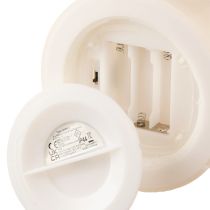 Prodotto Grande candela a LED con timer, per uso esterno, luce bianca calda, Ø12,5 cm, H20 cm