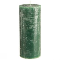 Prodotto Candele a colonna grandi verde verde scuro 85x200mm 2 pz