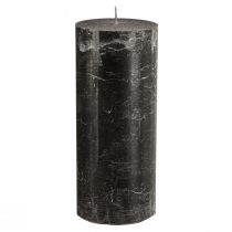 Prodotto Candele a colonna grandi aspetto marmo nero 85x200mm 2 pz