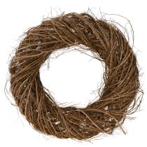 Prodotto Grande corona decorativa in olmo naturale, corona di rami Ø50cm