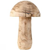 Prodotto Grande fungo decorativo in legno di Paulownia Ø21cm H33cm