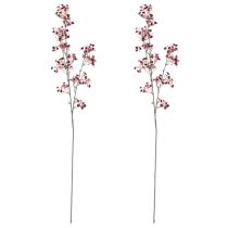 Prodotto Gypsophila artificiale, ali di bambino, Bordeaux, 106 cm, 2 pezzi