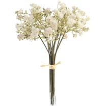 Prodotto Gypsophila artificiale, ali di bambino in un mazzo bianco, 23 cm, 12 pezzi