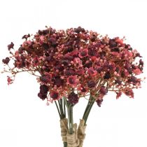 Gypsophila fiori artificiali rossi artificiali autunno 29,5 cm 18 pezzi
