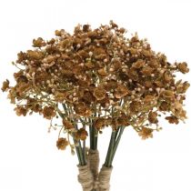 Prodotto Gypsophila marrone artificiale per bouquet autunnale 29,5 cm 18p