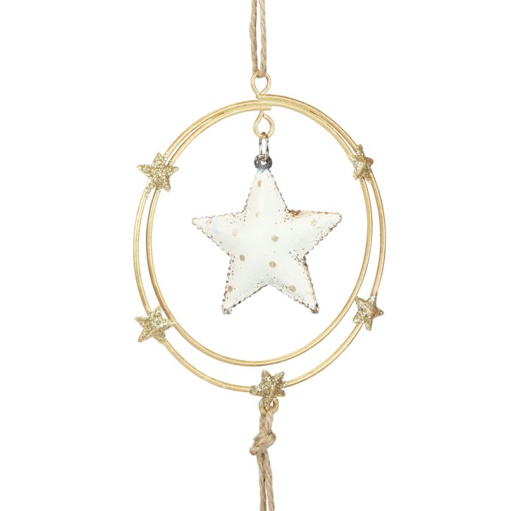 Prodotto Decorazione da appendere Decorazioni per albero di Natale stella H38cm 3 pz