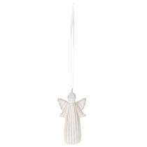 Prodotto Ciondolo a forma di angelo, statuetta decorativa da appendere all'albero di Natale, 8 cm, 4 pezzi