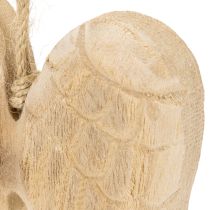 Prodotto Ciondolo a forma di ala d'angelo in legno, decorazione da appendere, 12 cm
