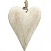 Cuore in legno, cuore decorativo da appendere, decorazione cuore H13cm 4 pezzi