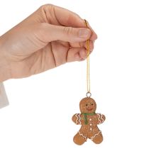 Prodotto Ornamenti decorativi a forma di omino di pan di zenzero per alberi di Natale, 6 cm, 12 pezzi