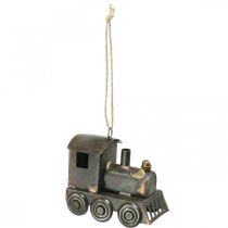 Prodotto Decorazioni per l&#39;albero di Natale Locomotiva natalizia in metallo H7.5cm