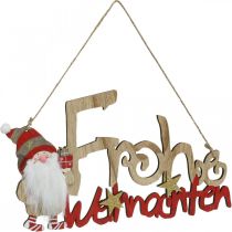 Scritta in legno Buon Natale Decorazione per finestra Gnomo 2 pezzi
