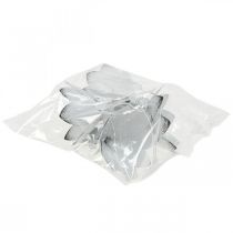 Prodotto Decorazione pendente elfo metallo bianco Ø6cm H9cm 4 pezzi