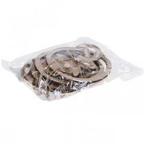 Prodotto Ciondolo decorativo in legno con decorazione pasquale coniglietto in un uovo 9×1,5×23 cm 6 pz