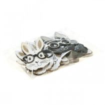 Prodotto Ciondolo in legno coniglio con occhiali carota glitter 4×7,5cm 9pz