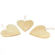 Prodotto Cuori in legno per dipingere grucce decorative cuore naturale 20x20cm 3pz