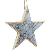 Prodotto Appendiabiti decorativo decorazione stelle in legno decorazione rustica legno bianco Ø15cm