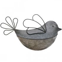 Vaso sospeso in metallo per uccelli da parete per appendere 34 × 22 cm