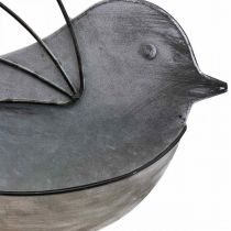 Vaso sospeso in metallo per uccelli da parete per appendere 34 × 22 cm