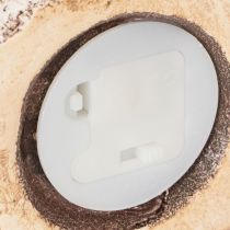 Prodotto Casa rustica in ceramica con LED luminoso, ideale come decorazione da tavola suggestiva, 15 cm, 2 pezzi