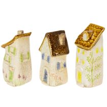 Prodotto Decorazione in ceramica per interni e vasi da fiori. Ideale come regalo. 10 cm, 3 pezzi.