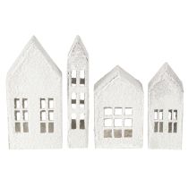 Prodotto Case in miniatura per l'arredamento e l'atmosfera degli interni, molto decorative, design senza tempo per la casa, 14 cm, 4 pezzi