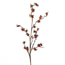 Ramo di rosa canina Giallo/Arancione Ramo di rosa canina artificiale Deco L95cm