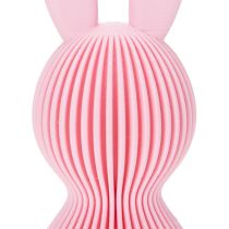 Prodotto Coniglietto pasquale decorativo in plastica Design carta rigata 11 cm, 4 pezzi