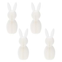 Prodotto Statuina decorativa a forma di coniglietto per la moderna decorazione pasquale della casa, 11 cm, 4 pezzi