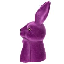 Prodotto Busto di coniglio floccato Thinking Rabbit per Pasqua, 16,5×13×27 cm