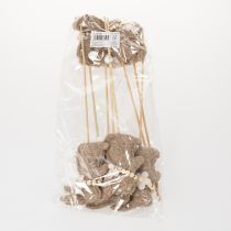 Prodotto Figura decorativa a forma di coniglietto pasquale per decorazioni primaverili e accenti stagionali, 42 cm, 8 pezzi