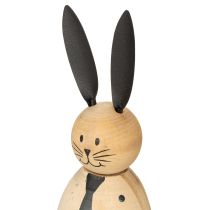 Prodotto Figura decorativa in legno a forma di coniglio, perfetta per una decorazione tranquilla e senza tempo, 15 cm, 2 pezzi