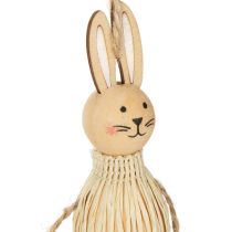 Prodotto Decorazione coniglietto pasquale, ornamenti da appendere per decorazioni pasquali festive, 12 cm, 4 pezzi