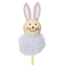Prodotto Soffici figurine di coniglietti pasquali su bastoncino per allegre Pasque Decorazione stanza i fiori 34 cm, 12 pezzi