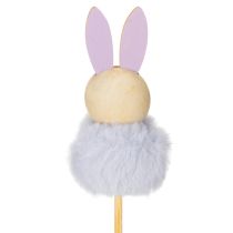 Prodotto Soffici figurine di coniglietti pasquali su bastoncino per allegre Pasque Decorazione stanza i fiori 34 cm, 12 pezzi