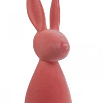 Deco Bunny Coniglietto di Pasqua Deco Floccato Arancio Albicocca H69cm