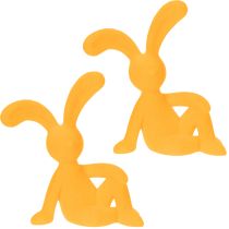 Prodotto Coniglietto pasquale decorativo in plastica, ideale come decorazione e idea regalo, 20 cm, 2 pezzi