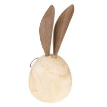 Prodotto Coniglio decorativo in legno e metallo con un design umoristico, un simpatico richiamo visivo, 19 cm, 2 pezzi