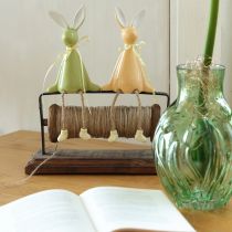 Prodotto Mensola decorativa in ceramica a forma di coniglietto pasquale per un'atmosfera allegra, 22 cm, 2 pezzi