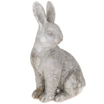 Prodotto Coniglietto pasquale seduto in ceramica grigio antico 13×10×22cm