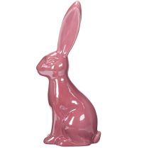 Prodotto Decorazione pasquale coniglio in ceramica lucida per Pasqua e primavera 37 cm