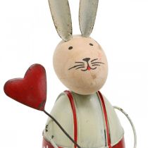 Prodotto Coniglietto con seggiolino per bambini Pasqua in legno, metallo H21/23cm set di 2