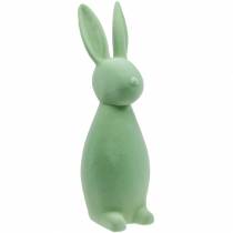 Coniglietto di decorazione di Pasqua 47cm verde floccato figura di decorazione di coniglietto di Pasqua Pasqua
