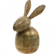 Coniglietto in legno seduto, coniglio decorativo, decorazione in legno, Pasqua 18 cm